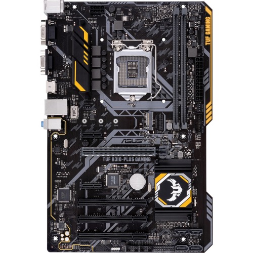 90MB0WY0-M0AAY0 ASUS TUF H310-PLUS GAMING Socket LGA 1151 Intel H310 Chipset 8th Generation Core i7 / i5 / i3 / Pentium / Celeron Processors Support DDR4 2x DIMM 4x SATA 6.0Gb/s ATX Motherboard (Refurbished)