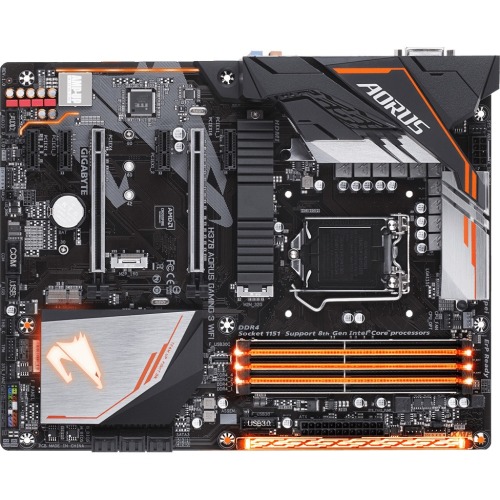 H370 AORUS GAMING 3 WIFI Gigabyte Socket LGA 1151 Intel H370 Express Chipset 8th Generation Core i7 / i5 / i3 / Pentium / Celeron Processors Support DDR4 4x DIMM 6x SATA 6.0Gb/s ATX Motherboard (Refurbished)