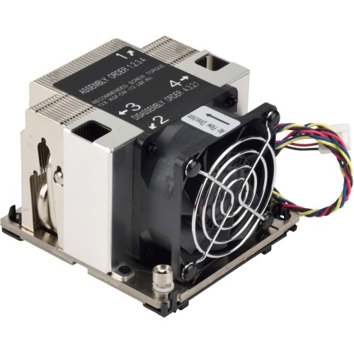SNK-P0068AP4 Supermicro 2U Active CPU Heat Sink Socket LGA3647-0 (SNK-P0068AP4) 52 dB(A) Noise 4-pin PWM Socket P LGA-3647 Compatible Processor Socket