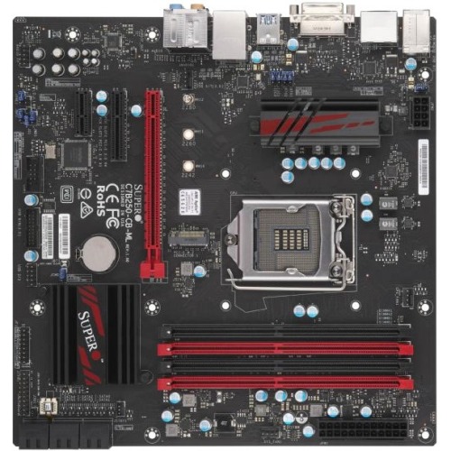 MBD-C7B250-CB-ML-O SuperMicro C7B250-CB-ML Socket LGA 1151 Intel B250 Express Chipset 6th/7th Generation Core i7 / i5 / i3 / Pentium / Celeron Processors Support DDR4 4x DIMM 6x SATA 3.0Gb/s Micro-ATX Motherboard (Refurbished) 