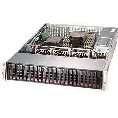 SSG-2029P-E1CR24L Supermicro SuperStorage 2029P-E1CR24L Barebone System 2U Rack-mountable Intel C624 Chipset Socket P LGA-3647 2 x Processor Support Black 2TB DDR4 SDRAM DDR4-2666/PC4-21300 Maximum RAM Support Serial ATA/600, 12Gb/s SAS RAID Supported Controller ASPEED AST2500 Integrated 24 x Total Bays 24 2.5" Bay(s) 7 x Total Expansion Slots Processor Support (Xeon) 10 Gigabit Ethernet 4 USB 3.0 Port(s) 2 x 1200 W