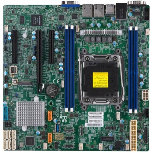 MBD-X11SRM-VF-B SuperMicro X11SRM-VF Socket LGA 2066 Intel C422 Chipset Intel Xeon W-2100 Processor Support DDR4 4x DIMM 8x SATA 6.0Gb/s Micro-ATX Server Motherboard (Refurbished)