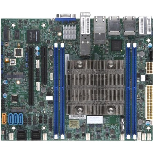 MBD-X11SDV-4C-TP8F-O SuperMicro X11SDV-4C-TP8F System On Chipset Intel Xeon D-2123IT Processors Support DDR4 4x DIMM 12x SATA3 6.0Gb/s Flex-ATX Server Motherboard (Refurbished)