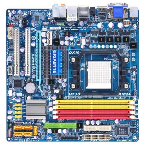 GA-MA78GM-UD2H Gigabyte Socket AM2+ AMD 780G + SB700 Chipset AMD Phenom FX/ AMD Phenom X4/ AMD Phenom X3/ AMD Athlon X2/ AMD Athlon/ AMD Sempron X2/ AMD Sempron Processors Support DDR2 4x DIMM 5x SATA 3.0Gb/s Micro-ATX Motherboard (Refurbished)