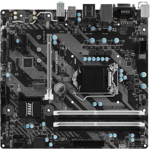 7A70-001R MSI B250M BAZOOKA Socket LGA 1151 Intel B250 Chipset 7th/6th Generation Core i7 / i5 / i3 / Pentium / Celeron Processors Support DDR4 4x DIMM 6x SATA 6.0Gb/s Micro-ATX Motherboard (Refurbished)