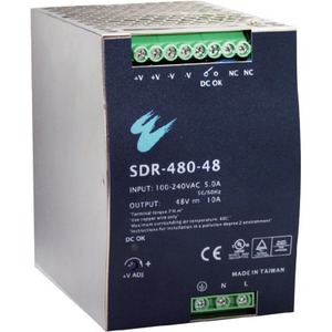 SDR-480-48 B+B 480-Watts 120-230V AC 94% Efficiency Power Supply