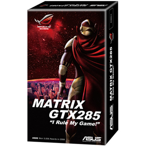 MATRIX GTX285/HTDI/1GD3 ASUS Nvidia GeForce 285 1GB DDR3 SDRAM 512-Bit Dual DVI / HDMI PCI-Express 2.0 x16 Video Graphics Card