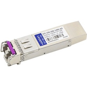 SFP-10G-DW-1490-AO AddOn 10Gbps 10GBase-CWDM Single-mode Fiber 40km 1490nm LC Connector SFP+ Transceiver Module for Arista Networks Compatible