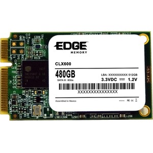 PE255404 EDGE CLX600 480GB MLC SATA 6Gbps mSATA Internal Solid State Drive (SSD)