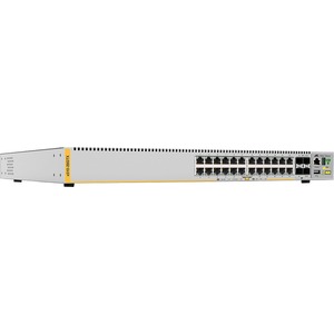 ATX510-28GTX-JITC-90 Allied Telesis Stackable Gigabit Switch - 24 Ports - Manageable - 3 Layer Supported - Modular - Twisted Pair, Optical Fiber - Desktop,  (Refurbished)