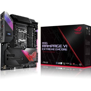 ROG Rampage VI Extreme Encore ASUS Socket 2066 Intel X299 Chipset Core X-Series Processors Support DDR4 8x DIMM 8x SATA 6.0Gb/s Extended-ATX Motherboard (Refurbished)
