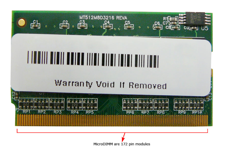 36513002-P 512MB PC2100 DDR-266MHz non-ECC Unbuffered CL2.5 172-Pin Micro-DIMM Memory Module