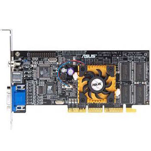 V-7100 ASUS Nvidia GeForce2 MX 32MB SDRAM D-Sub AGP 4x Video Graphics Card