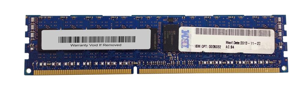 00D5032 IBM 8GB PC3-14900 DDR3-1866MHz ECC Registered CL13 240-Pin DIMM Single Rank Memory Module