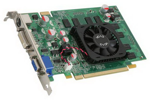 01G-P2-N793-LR EVGA GeForce 8500 GT 1GB 128-Bit GDDR2 PCI Express x16 DVI/ HDTV/ S-Video Out/ D-Sub HDCP Ready/ SLI Support Video Graphics Card