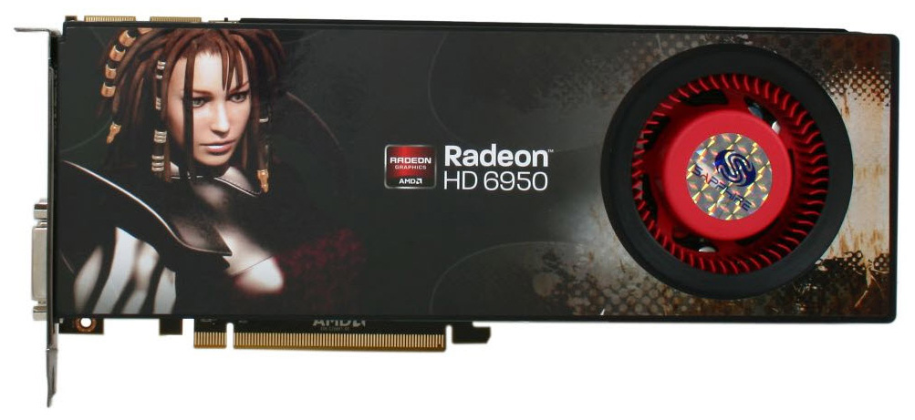 100312SR Sapphire Radeon HD 6950 2GB GDDR5 256-Bit PCI Express 2.1 x16 Dual DVI/ Dual Mini DisplayPort/ HDMI/ HDCP Ready CrossFireX Support Video Graphics Card with Eyefinity