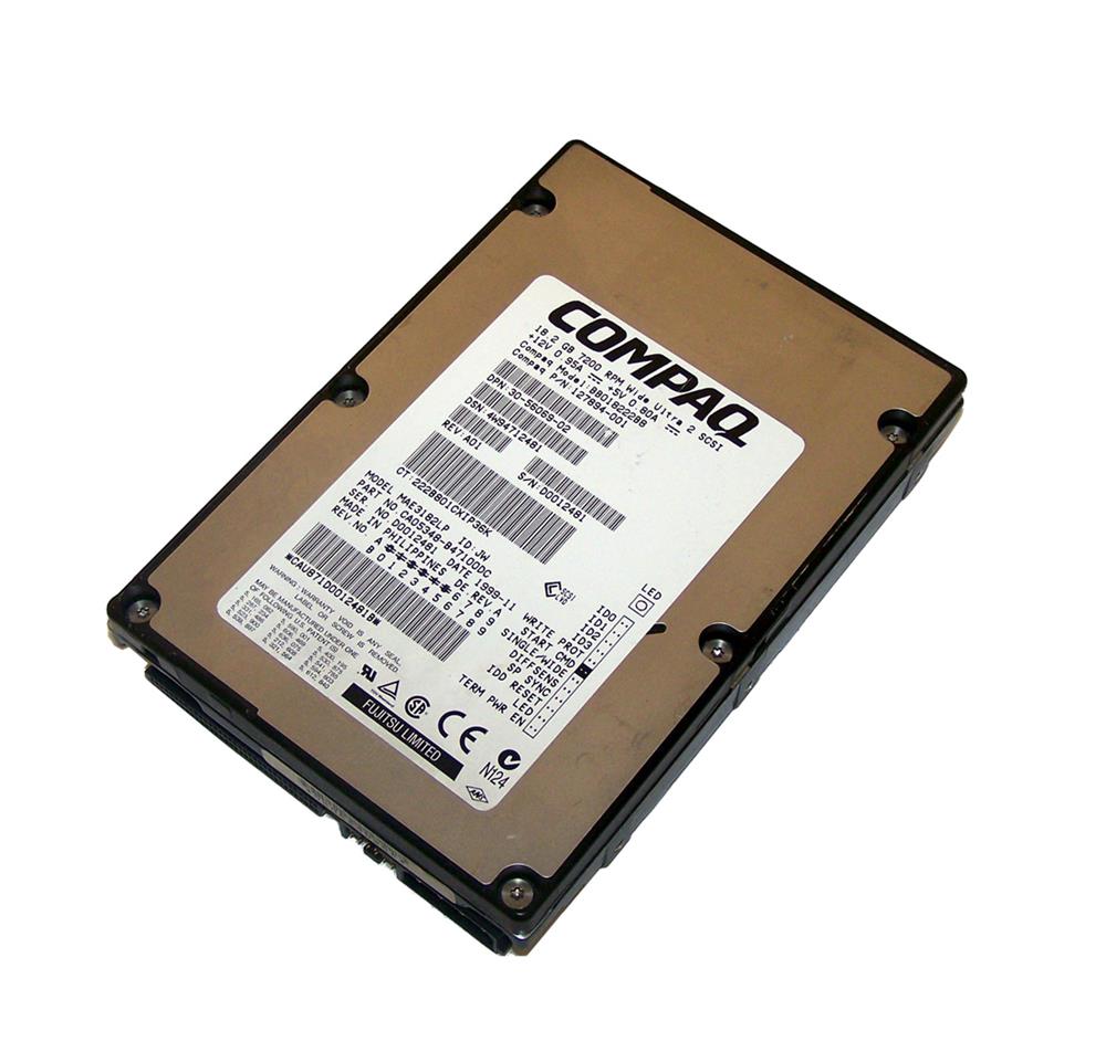 127894-001 HP 18.2GB 7200RPM Ultra2 Wide SCSI 68-Pin LVD 3.5-inch Internal Hard Drive