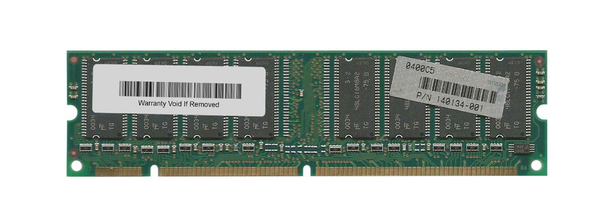 140134-001 HP 256MB PC133 133MHz non-ECC Unbuffered CL3 168-Pin DIMM Memory Module