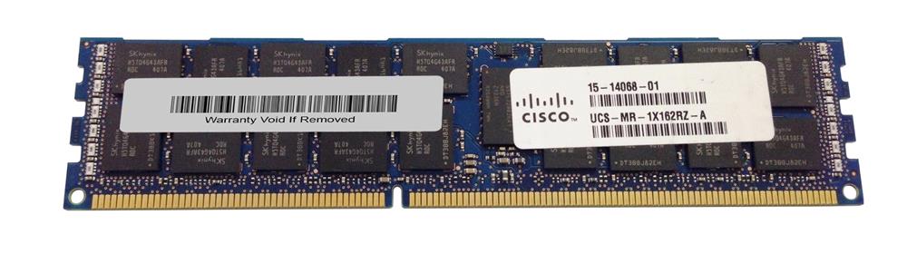 15-14068-01 Cisco 16GB PC3-14900 DDR3-1866MHz ECC Registered CL13 240-Pin DIMM Dual Rank Memory Module