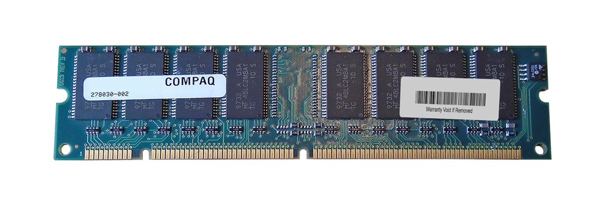 278030-002 HP 16MB PC66 66MHz non-ECC Unbuffered CL2 168-Pin DIMM Memory Module for Presario 4500