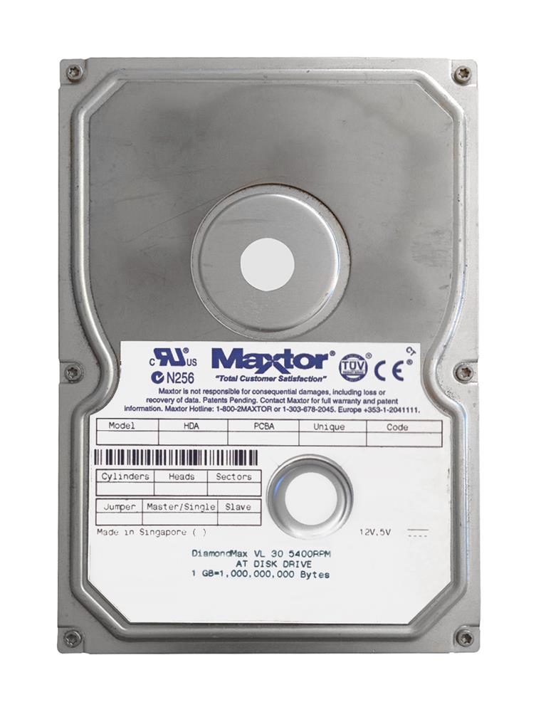 30768H1 Maxtor DiamondMax VL 30 7.6GB 5400RPM ATA-100 512KB Cache 3.5-inch Internal Hard Drive