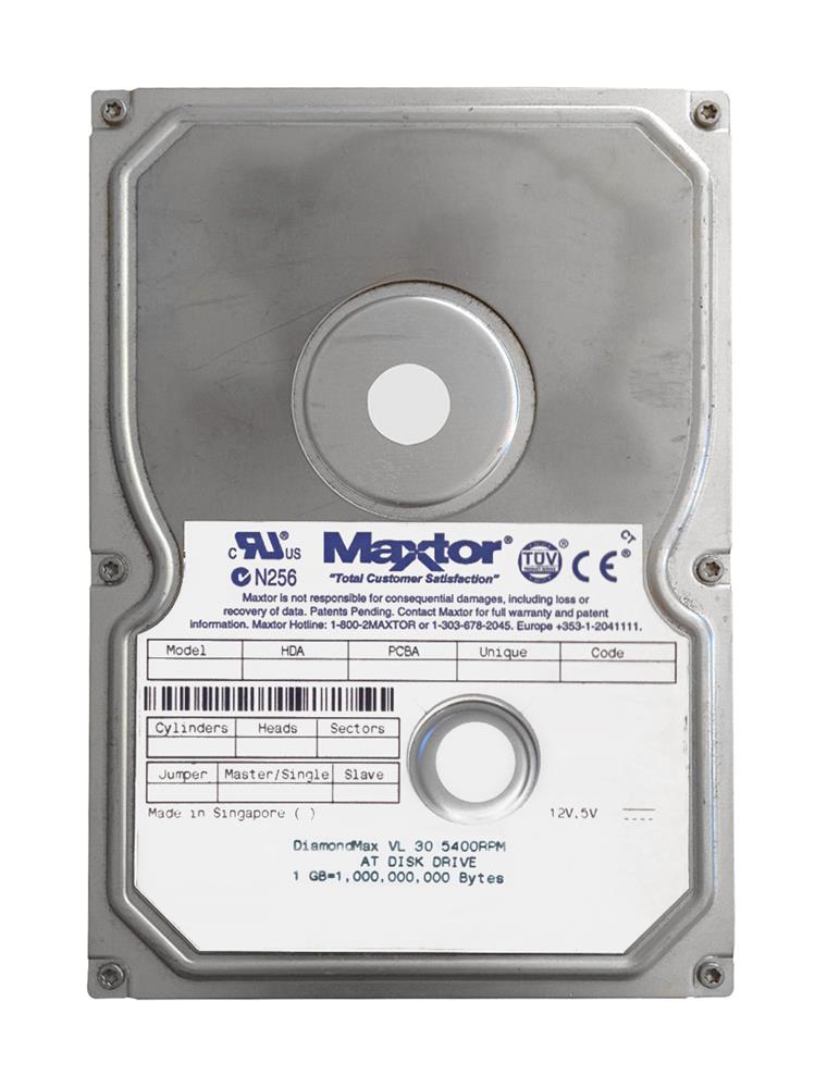 30768U1 Maxtor DiamondMax VL 30 7.6GB 5400RPM ATA-66 512KB Cache 3.5-inch Internal Hard Drive