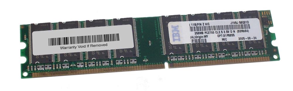 31P8855 IBM 256MB PC2700 DDR-333MHz non-ECC Unbuffered CL2.5 184-Pin DIMM 2.5V Memory Module for ThinkCentre A51 S50