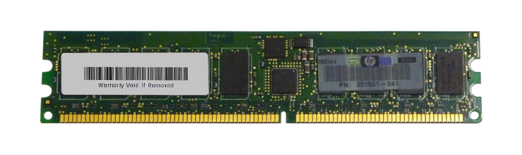 331561-041 HP 512MB PC2700 DDR-333MHz Registered ECC CL2.5 184-Pin DIMM 2.5V Memory Module