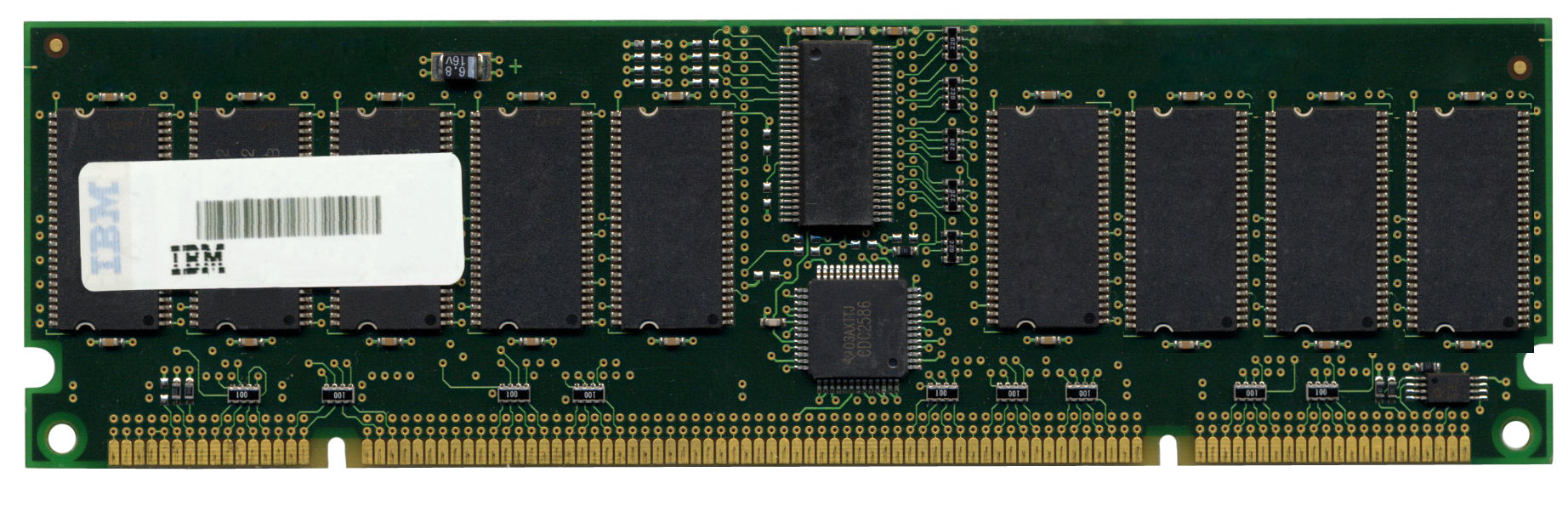 33L3149 IBM 512MB PC100 100MHz ECC Registered CL2 168-Pin DIMM Memory Module