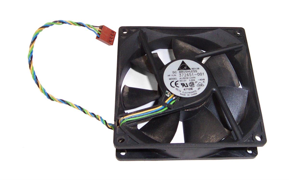 372651-001 Compaq 12V 0.5A DC Brushless Case Fan Assembly 4-Pin Connector (90x90x25mm)