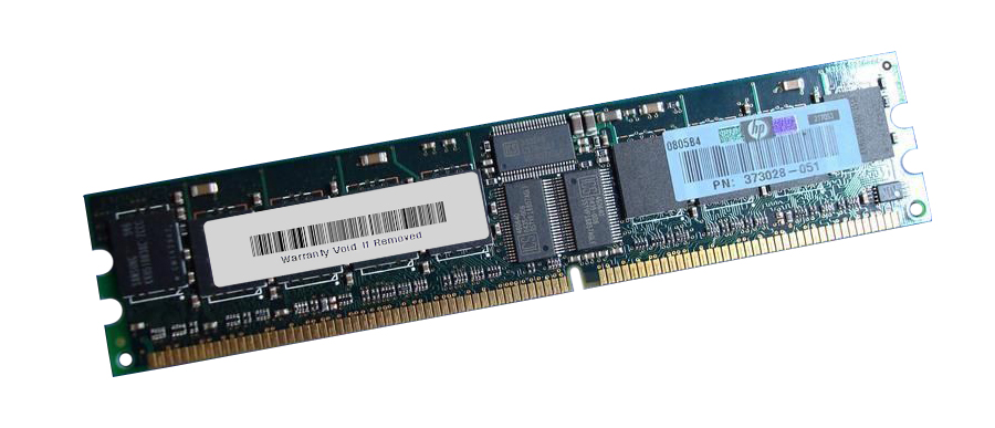 373028-051 HP 512MB PC3200 DDR-400MHz Registered ECC CL3 184-Pin DIMM 2.5V Memory Module for ProLiant Servers