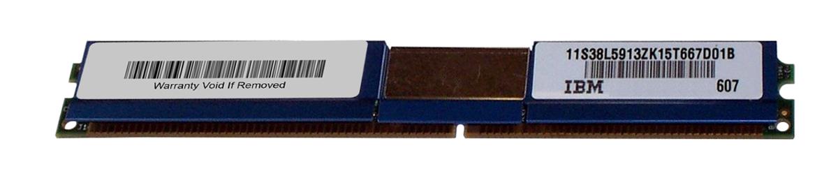 38L5913 IBM 4GB PC3200 DDR-400MHz Registered ECC CL3 184-Pin DIMM 2.5V Very Low Profile (VLP) Memory Module