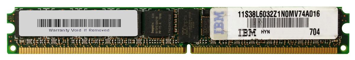 38L6032 IBM 2GB PC2-5300 DDR2-667MHz ECC Registered CL5 240-Pin DIMM Very Low Profile (VLP) Dual Rank Memory Module