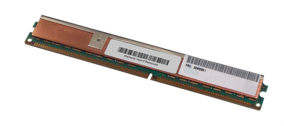 39M5851 IBM 2GB PC3200 DDR-400MHz Registered ECC CL3 184-Pin DIMM 2.5V Very Low Profile (VLP) Memory Module