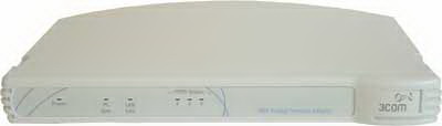 3C10400B-US 3Com 3C10400B NBX Analog Terminal Adapter 2 x 10/100Base-TX LAN, 1 x FXS WAN (Refurbished)
