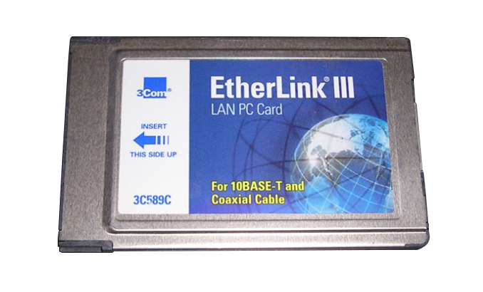 3C589C 3Com Single-Port RJ-45 10Mbps 10Base-T Ethernet PC Card Network Adapter