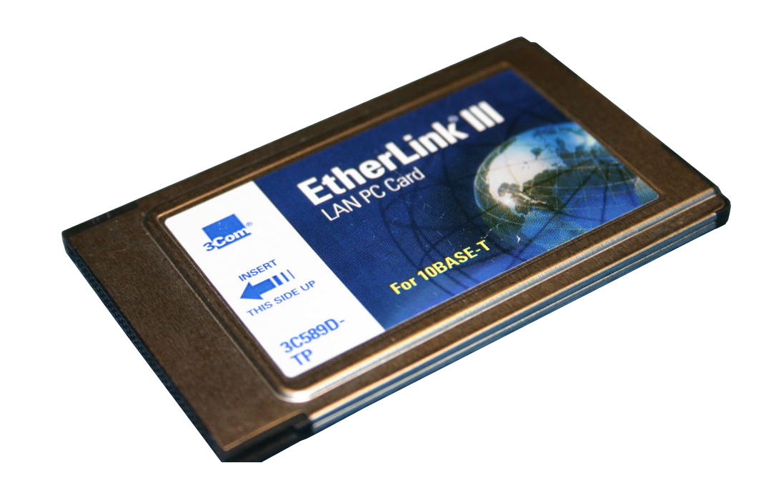 3C589D-TP 3Com EtherLink III Single-Port RJ-45 10Mbps 10Base-T PC Card Network Adapter