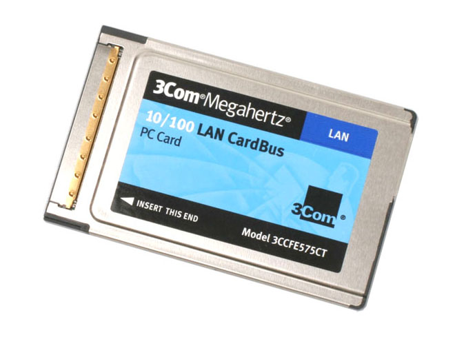 3CCFE575CT-1 3Com 10/100Mbps LAN PCMCIA Ethernet Network Card