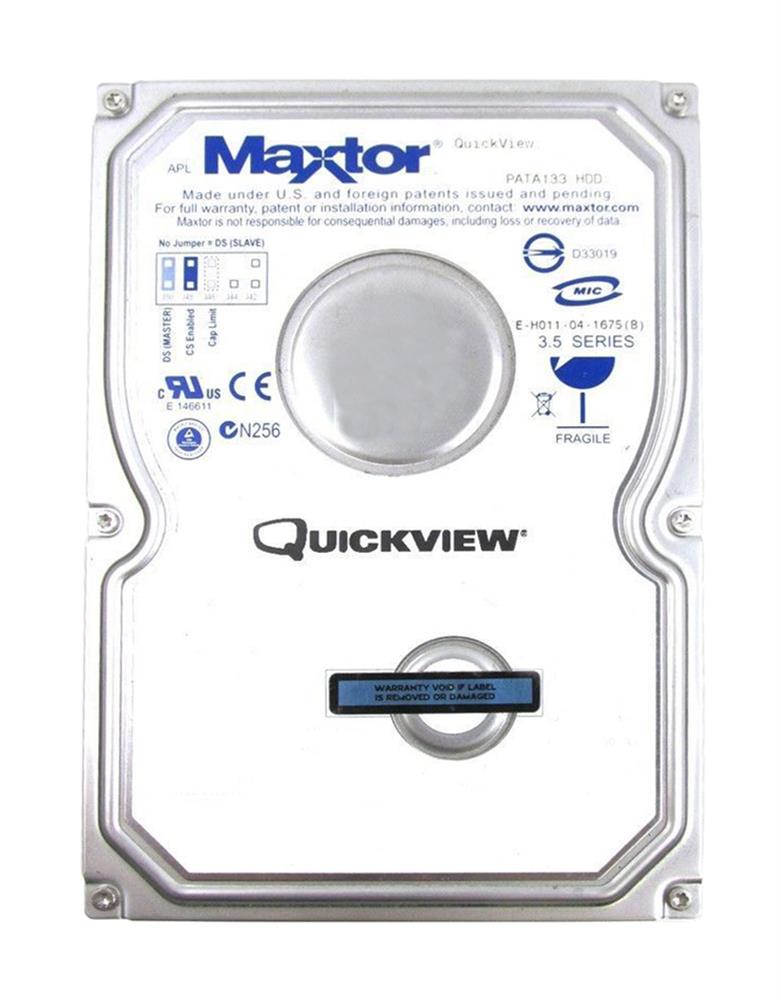 3H500R0-0804P2 Maxtor QuickView 500 500GB 7200RPM ATA-133 16MB Cache 3.5-inch Internal Hard Drive