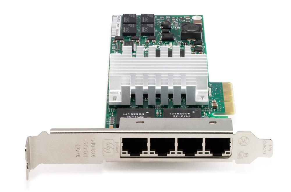 435508-B21 HP NC364T Quad-Ports RJ-45 1Gbps 10Base-T/100Base-TX/1000Base-T Gigabit Ethernet PCI Express x4 Mezzanine Network Adapter