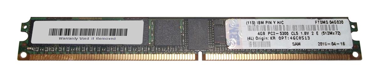 46C0513 IBM 8GB Kit (2 X 4GB) PC2-5300 DDR2-667MHz ECC Registered CL5 240-Pin DIMM Very Low Profile (VLP) Dual Rank Memory