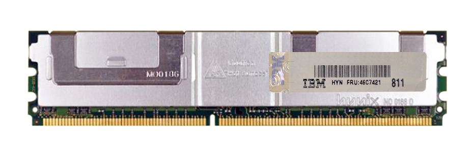 46C7421 IBM 1GB PC2-5300 DDR2-667MHz ECC Fully Buffered CL5 240-Pin DIMM Single Rank Memory Module
