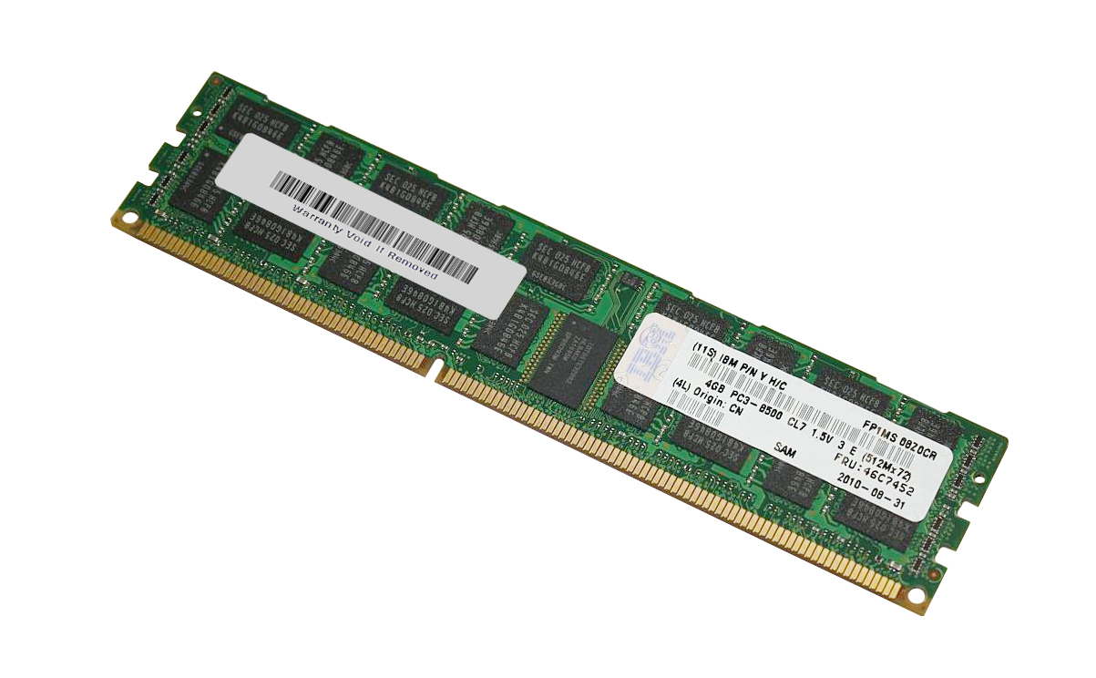 46C7452 IBM 4GB PC3-8500 DDR3-1066MHz ECC Registered CL7 240-Pin DIMM Quad Rank Memory Module