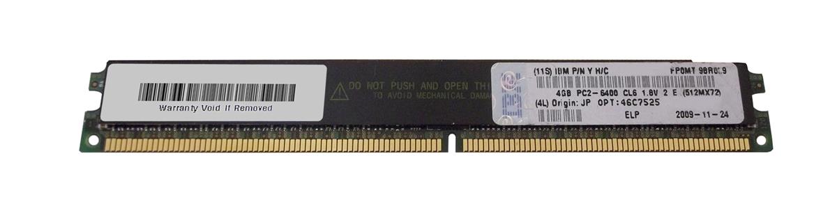 46C7525 IBM 8GB Kit (2 X 4GB) PC2-6400 DDR2-800MHz ECC Registered CL6 240-Pin DIMM Very Low Profile (VLP) Memory