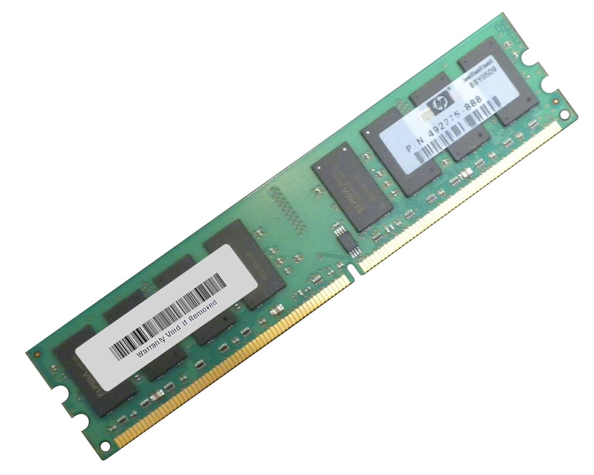 492275-888 HP 4GB PC2-6400 DDR2-800MHz non-ECC Unbuffered CL6 240-Pin DIMM Dual Rank Memory Module