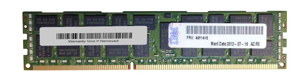 49Y1415 IBM 8GB PC3-10600 DDR3-1333MHz ECC Registered CL9 240-Pin DIMM 1.35V Low Voltage Dual Rank Memory Module