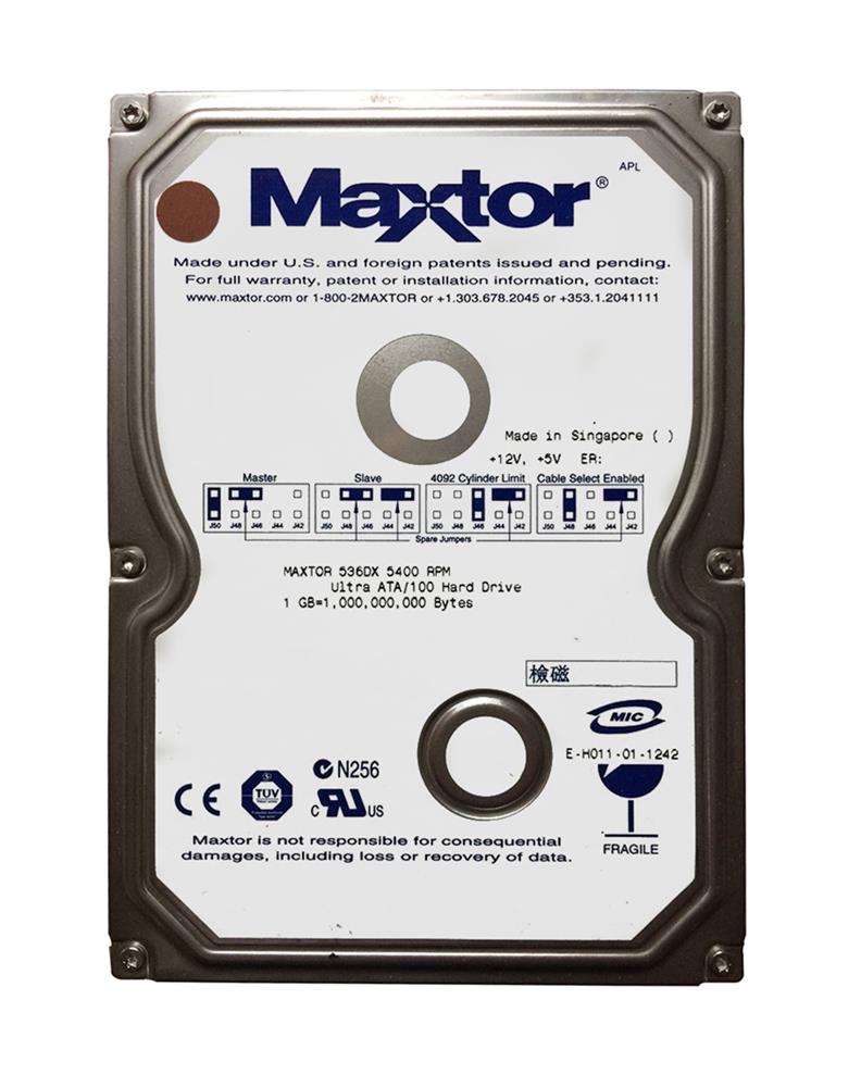 4W040H3 Maxtor DiamondMax 536DX 40GB 5400RPM ATA-100 2MB Cache 3.5-inch Internal Hard Drive