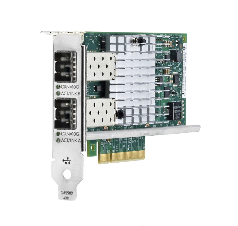 665249-B21 HP Dual-Ports SFP+ 10Gbps Gigabit Ethernet PCI Express 2.0 x8 Network Adapter