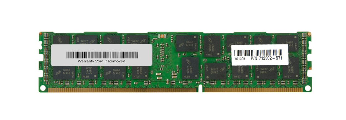 712382-571 HP 8GB PC3-14900 DDR3-1866MHz ECC Registered CL13 240-Pin DIMM Dual Rank Memory Module
