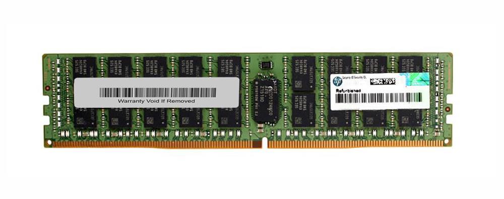 728629R-B21 HP 32GB PC4-17000 DDR4-2133MHz Registered ECC CL15 288-Pin DIMM 1.2V Dual Rank Memory Module
